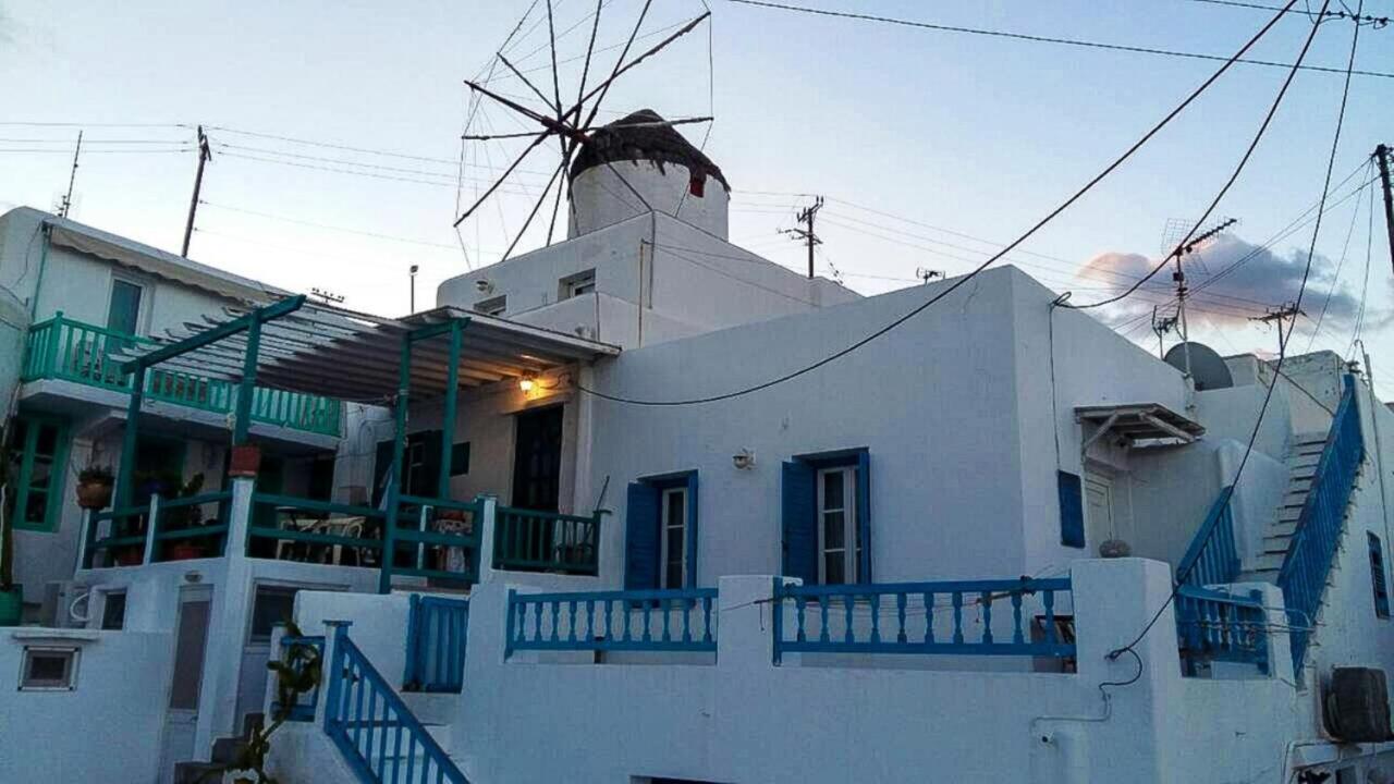 Traditional Split Level House In Mykonos Townヴィラ エクステリア 写真
